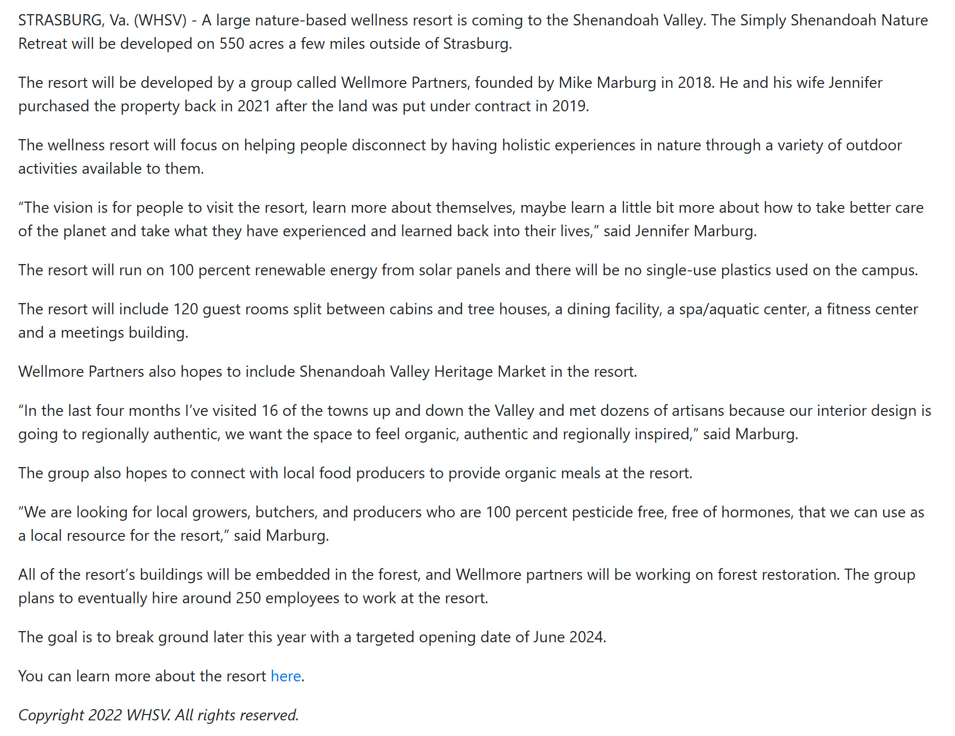 Simply Shenandoah Nature Retreat and Wellness Resort